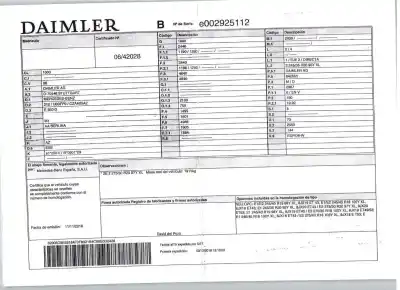 Veículo de Sucata mercedes-benz clase e (w213) e 350 d (213.033) do ano 2016 alimentado 642855