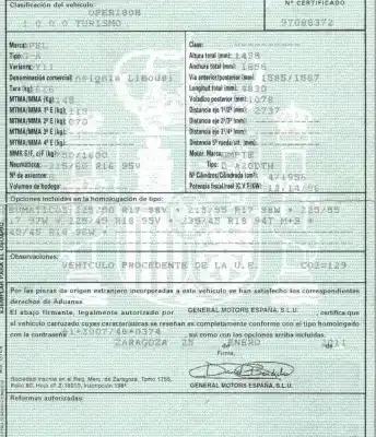 Утилизация автомобиля opel insignia a (g09) 2.0 cdti (68) года 2011 питание a20dth