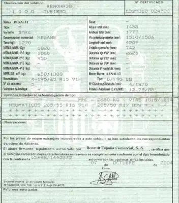 Здавання транспортного засобу renault megane ii (bm0/1_, cm0/1_) 1.9 dci (bm0g, cm0g) року 2005 потужний f9q 800