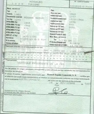 Verschrottungsfahrzeug renault megane ii sedán (lm0/1_) 1.9 dci (lm0g, lm1g, lm2c) des jahres 2003 angetrieben f9qb800