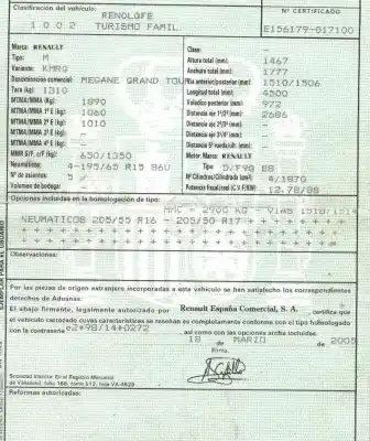 Утилизация автомобиля renault megane ii ranchera familiar (km0/1_) 1.9 dci (kmrg, km1g, km0g, km2c) года 2005 питание f9qb800