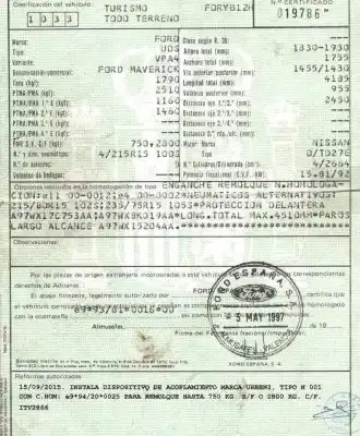 Veicolo di demolizione ford maverick (uds, uns) 2.7 td dell'anno 1997 alimentato td27g