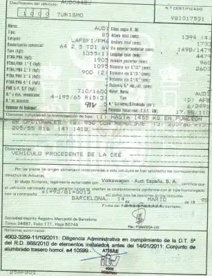 Утилизация автомобиля audi a4 b5 (8d2) 2.5 tdi года 1998 питание afb