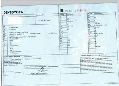 Scrapping Vehicle toyota auris (_e18_) 1.8 hybrid (zwe186_) of the year 2014 powered 2zr