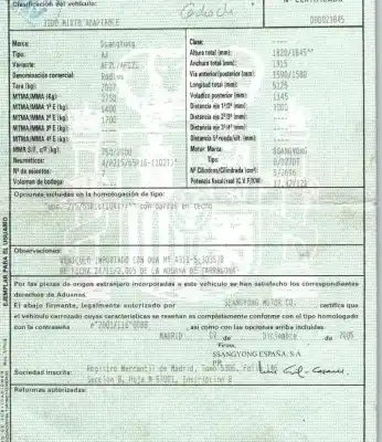 Утилизация автомобиля ssangyong rodius i 2.7 xdi года 2006 питание d27dt