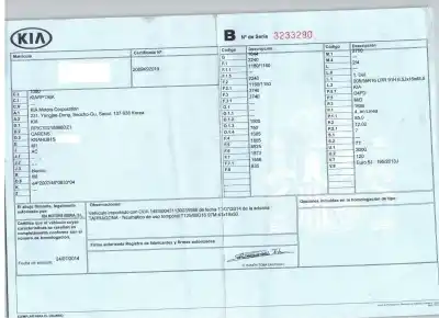 Veículo de Sucata kia carens iv 1.7 crdi do ano 2014 alimentado d4fd