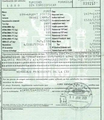 Verschrottungsfahrzeug ford mondeo iii (b5y) 2.0 16v tddi / tdci des jahres 2001 angetrieben d6ba