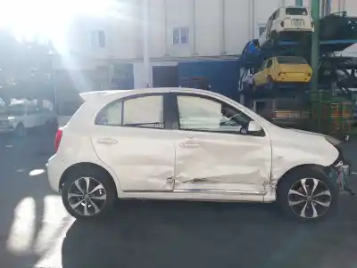 Veículo de Sucata nissan micra iv (k13k) 1.2 dig-s do ano 2013 alimentado hr12