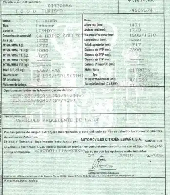 Утилизация автомобиля citroen c4 i (lc_) 1.6 hdi года 2006 питание 9hx Утилизация автомобиля citroen c4 i (lc_) 1.6 hdi года 2006 питание 9hx