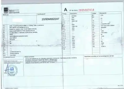 Scrapping Vehicle fiat doblo cargo (263_) 1.3 d multijet of the year 2013 powered 263a2000