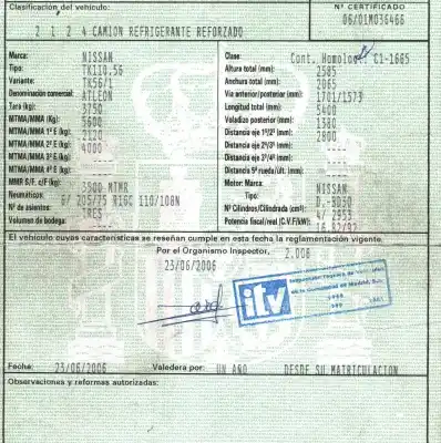 Veículo de Sucata nissan atleon nissan atleon do ano 2006 alimentado bd30