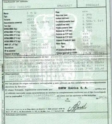 Veicolo di demolizione bmw 3 coupé (e92) 320 d dell'anno 2008 alimentato n47d20a