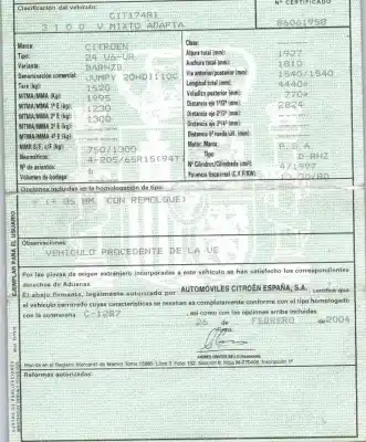 Здавання транспортного засобу citroen jumpy (u6u_) 2.0 hdi 110 року 2004 потужний rhz