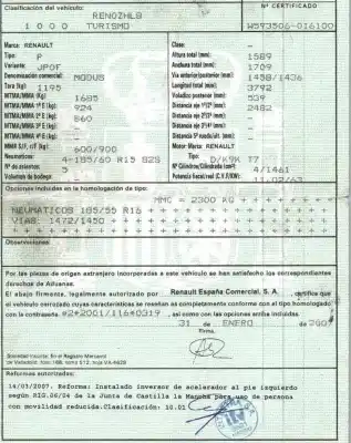 Утилизация автомобиля renault                                            modus / grand modus (f/jp0_)                                                                                                                                                                                                                               1.5 dci (fp0f, jp0f) года 2007 питание k9kt766
