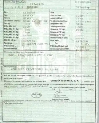 Veículo de Sucata citroen saxo 1.4 sx do ano 2000 alimentado kfx