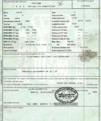 Veículo de Sucata volvo s40 i (644) 1.8 do ano 2002 alimentado b4184s2