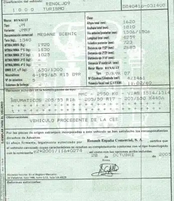 Здавання транспортного засобу renault scénic ii (jm0/1_) 1.5 dci (jm0f) року 2005 потужний k9k d7