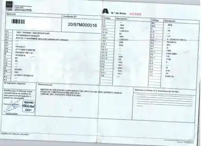 Vehicul casat peugeot 308 cc (4b_) 1.6 16v al anului 2010 alimentat 5fv