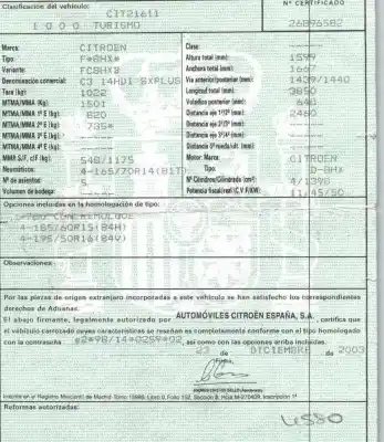 Здавання транспортного засобу citroen c3 i (fc_, fn_) 1.4 hdi року 2003 потужний 8hx