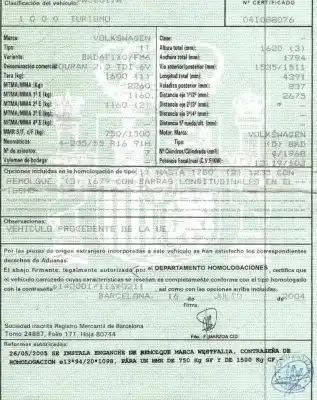 Scrapping Vehicle volkswagen touran (1t1, 1t2) 2.0 tdi 16v of the year 2004 powered bkd