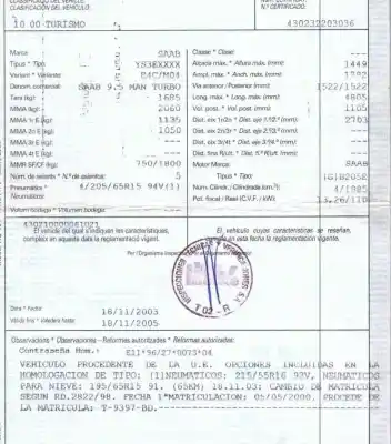 Scrapping Vehicle saab 9-5 (ys3e) 2.0 t of the year 2000 powered b205e
