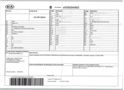 Scrapping Vehicle kia picanto iii (ja) 1.0 of the year 2019 powered g3la