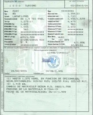 Утилизация автомобиля audi a4 b5 (8d2) 1.9 tdi года 1999 питание avg