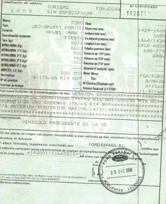 Veicolo di demolizione ford fiesta (cbk) 1.6 tdci cat dell'anno 2007 alimentato hhjb