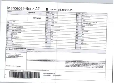 Утилизация автомобиля mercedes-benz gla (h247) gla 200 d 4-matic (247.713) года 2021 питание 654920