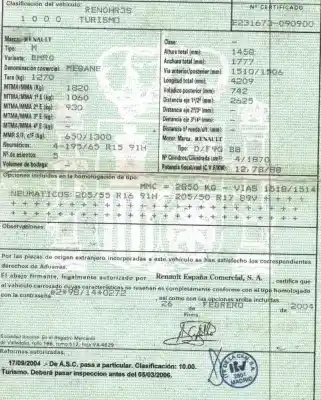 Scrapping Vehicle renault megane ii (bm0/1_, cm0/1_) 1.9 dci (bm0g, cm0g) of the year 2004 powered f9qb800