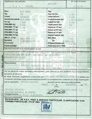 Здавання транспортного засобу alfa romeo 159 (939_) 1.9 jtdm 16v (939axc1b, 939axc12) року 2007 потужний 939a2000