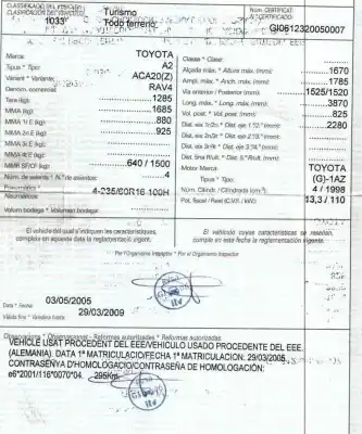 Утилизация автомобиля toyota rav 4 ii (_a2_) 2.0 4wd (aca21, aca20) года 2005 питание 1az