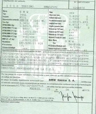 Veículo de Sucata bmw 3 (e46) 316 i do ano 2004 alimentado n46 b18 a