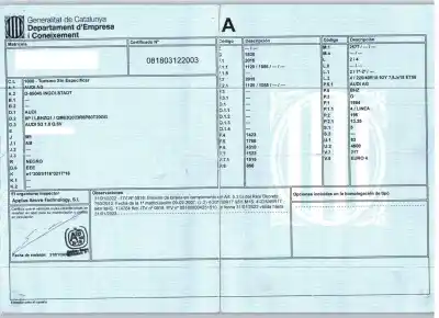Veículo de Sucata audi a3 (8p1) s3 quattro do ano 2007 alimentado bhz