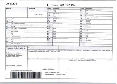 Veículo de Sucata dacia sandero iii 1.0 tce 90 do ano 2024 alimentado h4df4