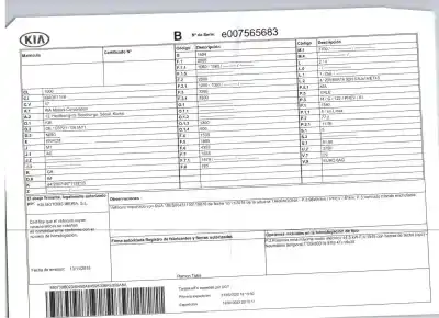 Scrapping Vehicle kia niro (de) 1.6 gdi hybrid of the year 2018 powered g4le