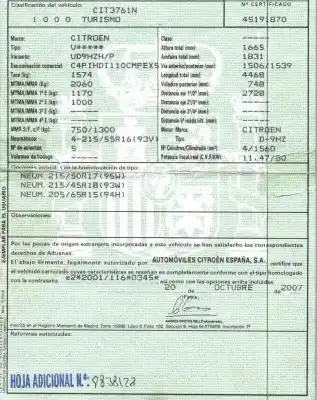 Scrapping Vehicle citroen                                            c4 picasso i monospace (ud_)                                                                                                                                                                                                                               1.6 hdi                                                                                                                                                                                                                                                    of the year 2007 powered 9hz