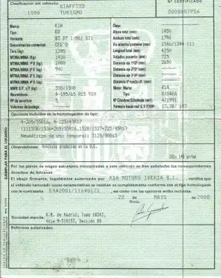 Veículo de Sucata kia pro cee'd (ed) 2.0 crdi 140 do ano 2009 alimentado d4ea