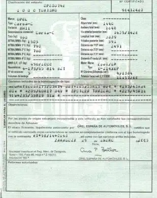 Утилизация автомобиля opel corsa c (x01) 1.0 (f08, f68) года 2005 питание z10xep