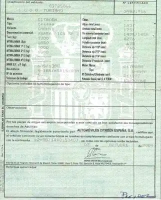 Véhicule à la ferraille citroen                                            xsara picasso (n68)                                                                                                                                                                                                                                        2.0 hdi                                                                                                                                                                                                                                                    de l'année 2004 alimenté rhy