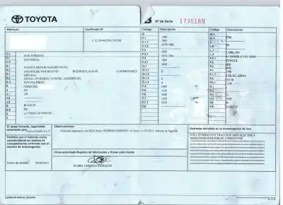 Утилизация автомобиля toyota                                             prius (_w3_)                                                                                                                                                                                                                                               1.8 hybrid (zvw3_) года 2013 питание 2zr