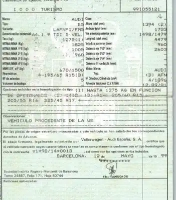 Утилизация автомобиля audi a4 b5 (8d2) 1.9 tdi года 1999 питание afn,avg