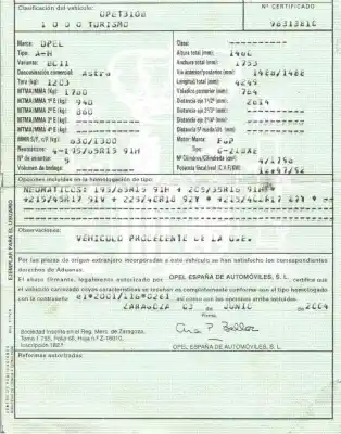 Утилизация автомобиля opel astra h (a04) 1.8 (l48) года 2004 питание z18xe