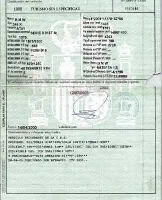 Veículo de Sucata bmw serie 3 compact (e46) 1.8 16v do ano 2003 alimentado n42b18a