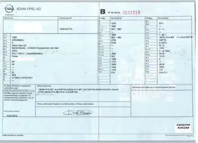 Утилизация автомобиля opel corsa d 1.3 16v cdti года 2014 питание a13dtc