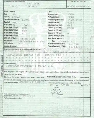 Утилизация автомобиля dacia logan (ls_) 1.6 (lsob lsod lsof lsoh) года 2007 питание k7mf7