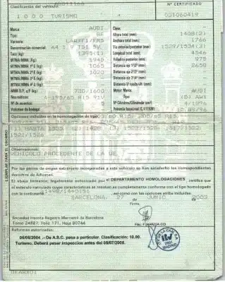 Veículo de Sucata audi a4 berlina (8e) 1.9 tdi (96kw) do ano 2003 alimentado awx