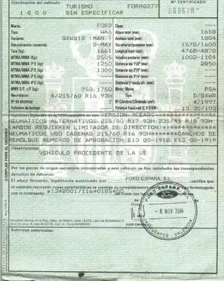 Здавання транспортного засобу ford s-max (ca1) 2.0 tdci cat року 2006 потужний qxwb