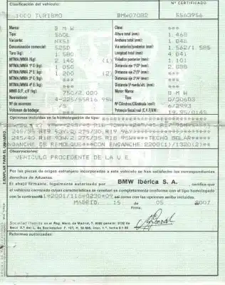Veicolo di demolizione bmw 5 (e60) 525 d dell'anno 2007 alimentato 306d3