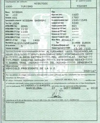 Утилизация автомобиля nissan qashqai / qashqai +2 i (j10, nj10, jj10e) 2.0 dci года 2010 питание m9rg832 Утилизация автомобиля nissan qashqai / qashqai +2 i (j10, nj10, jj10e) 2.0 dci года 2010 питание m9rg832